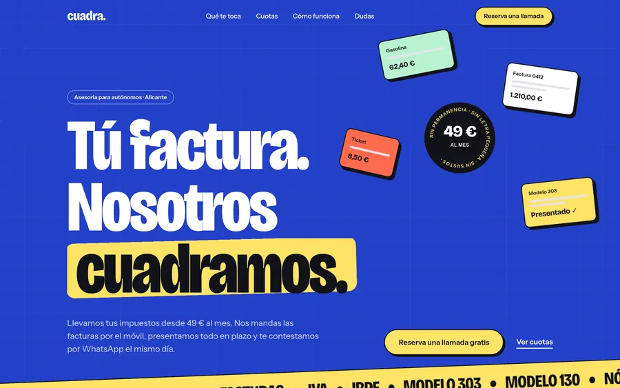 Web de demostración para una asesoría de autónomos